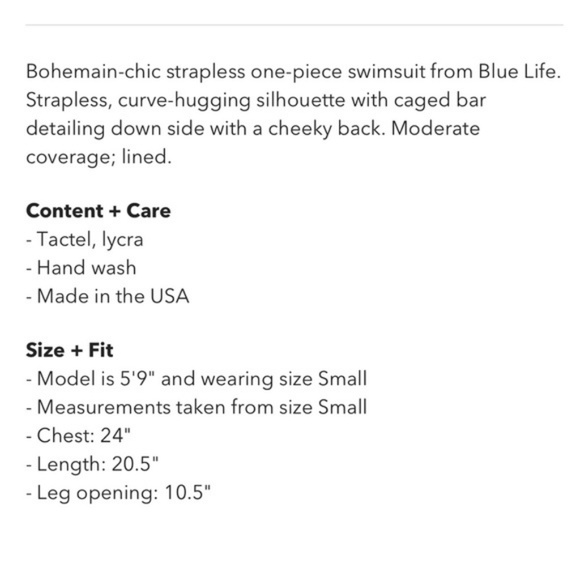 Blue Life Bamboo One Piece Medium - Picture 7 of 8